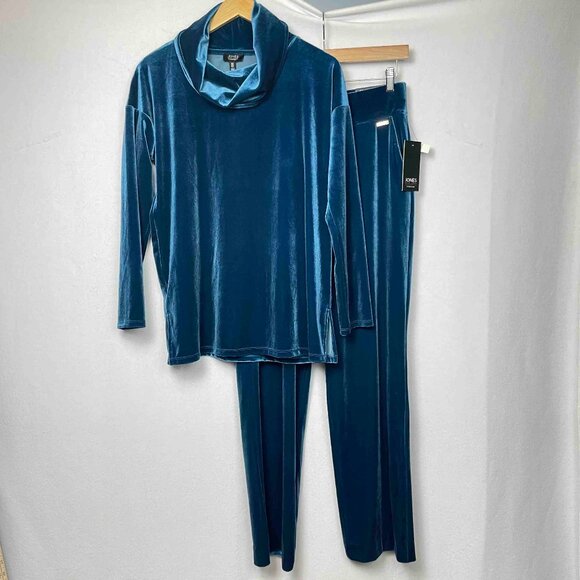 Jones New York Signature NWT Velour Lounge Set Womens Size Small - Picture 1 of 13